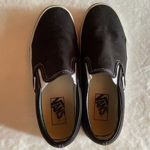 Black slip on vans
